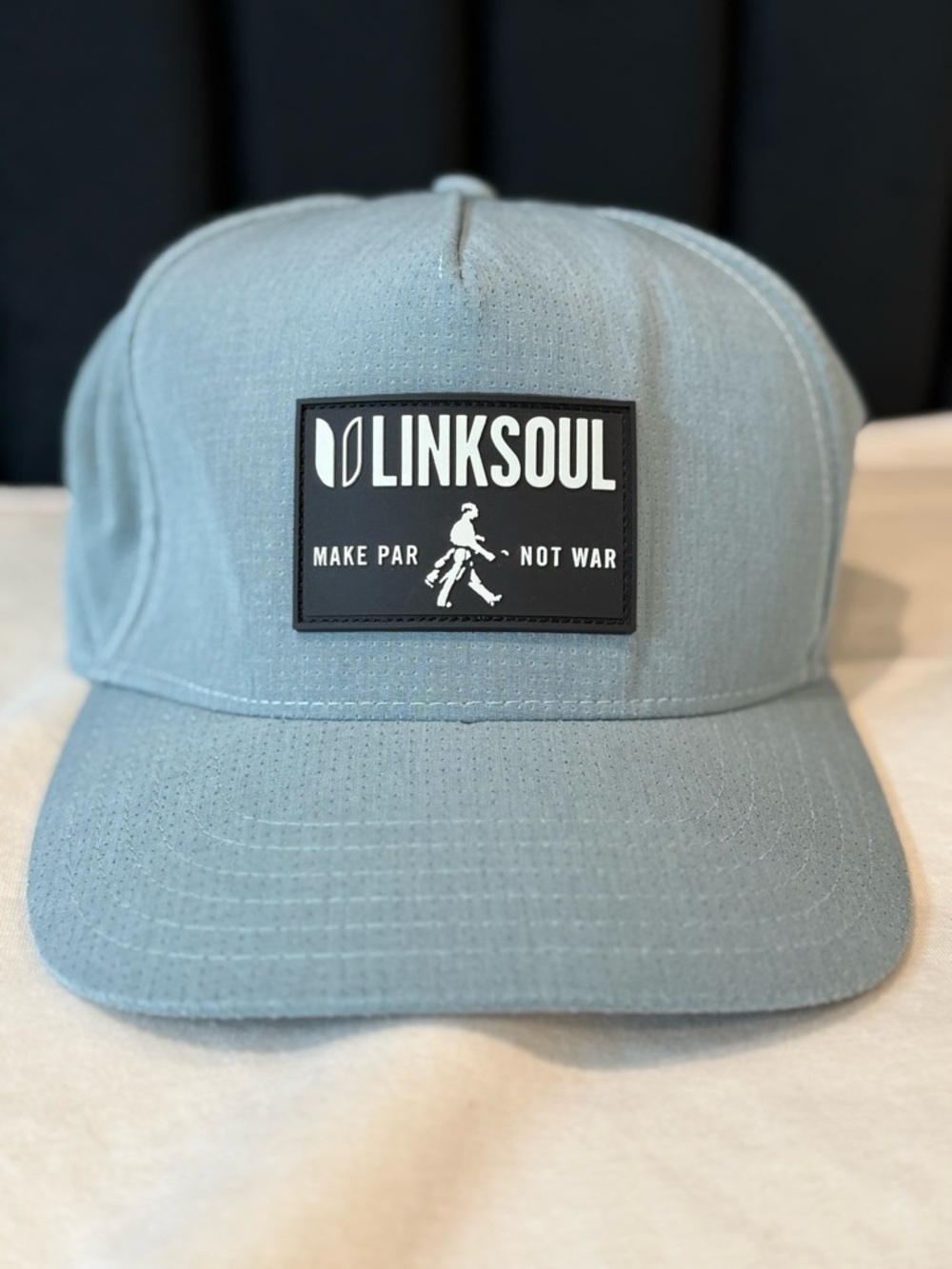 Linksoul Men's Performance Patch Cap - Dusty Blue